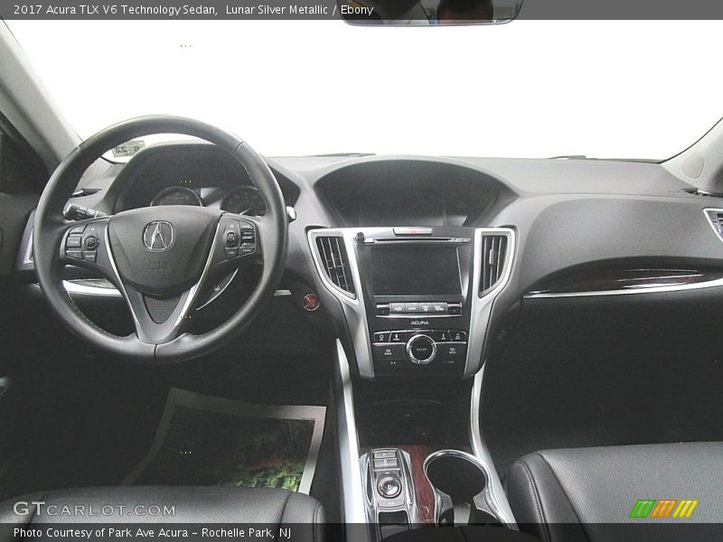 Lunar Silver Metallic / Ebony 2017 Acura TLX V6 Technology Sedan