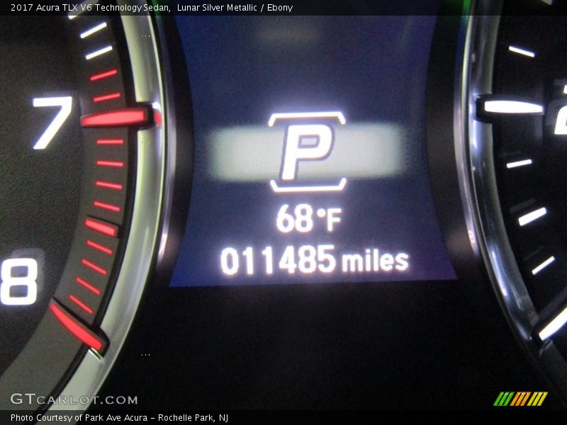 Lunar Silver Metallic / Ebony 2017 Acura TLX V6 Technology Sedan