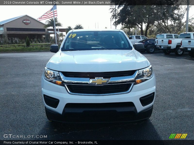 Summit White / Jet Black/Dark Ash 2019 Chevrolet Colorado WT Crew Cab