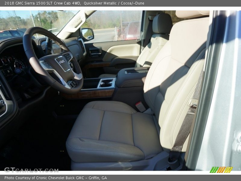 Quicksilver Metallic / Cocoa/­Dune 2018 GMC Sierra 1500 SLT Crew Cab 4WD
