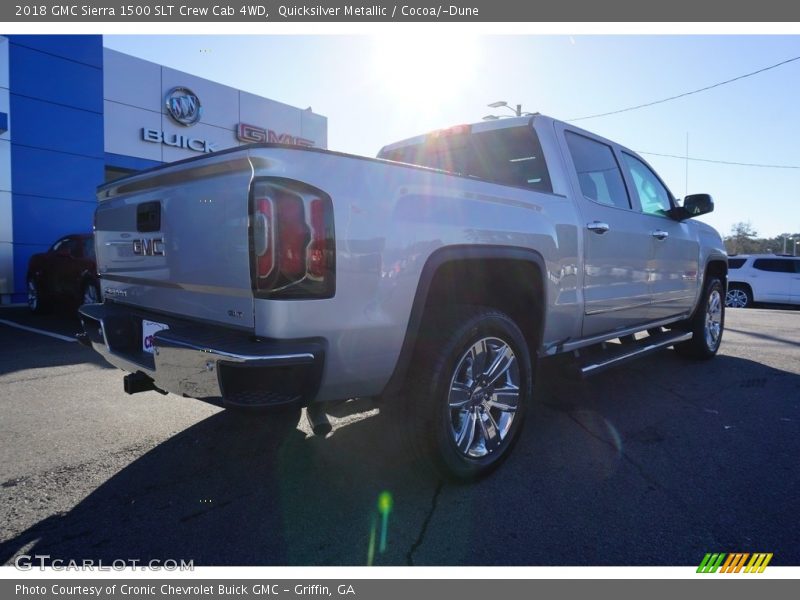 Quicksilver Metallic / Cocoa/­Dune 2018 GMC Sierra 1500 SLT Crew Cab 4WD