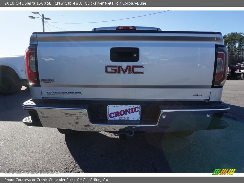 Quicksilver Metallic / Cocoa/­Dune 2018 GMC Sierra 1500 SLT Crew Cab 4WD