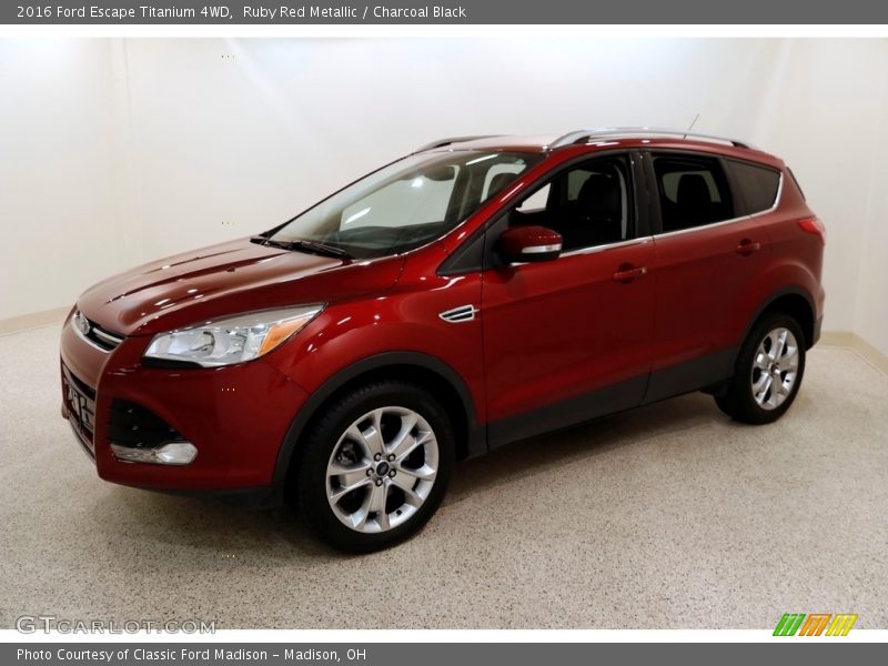 Ruby Red Metallic / Charcoal Black 2016 Ford Escape Titanium 4WD