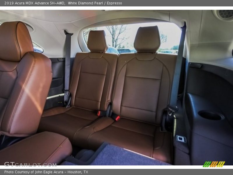 White Diamond Pearl / Espresso 2019 Acura MDX Advance SH-AWD