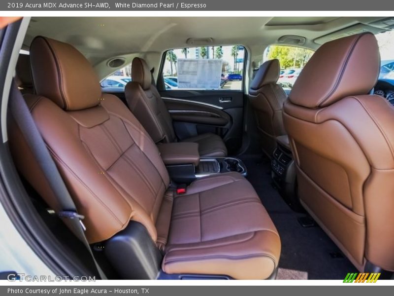 White Diamond Pearl / Espresso 2019 Acura MDX Advance SH-AWD