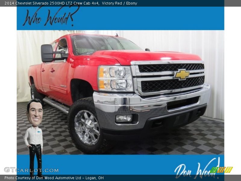 Victory Red / Ebony 2014 Chevrolet Silverado 2500HD LTZ Crew Cab 4x4