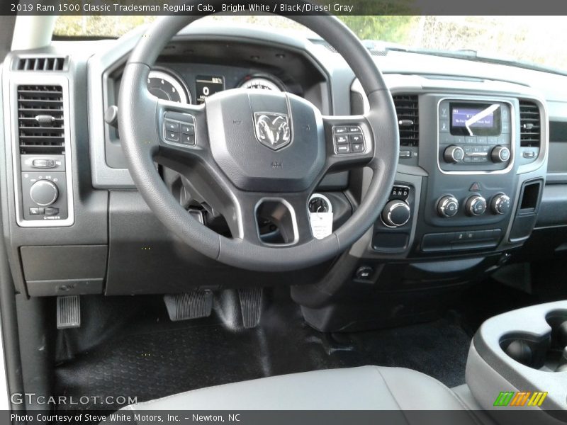Bright White / Black/Diesel Gray 2019 Ram 1500 Classic Tradesman Regular Cab