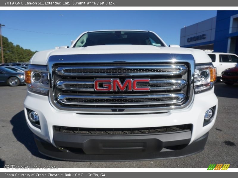 Summit White / Jet Black 2019 GMC Canyon SLE Extended Cab