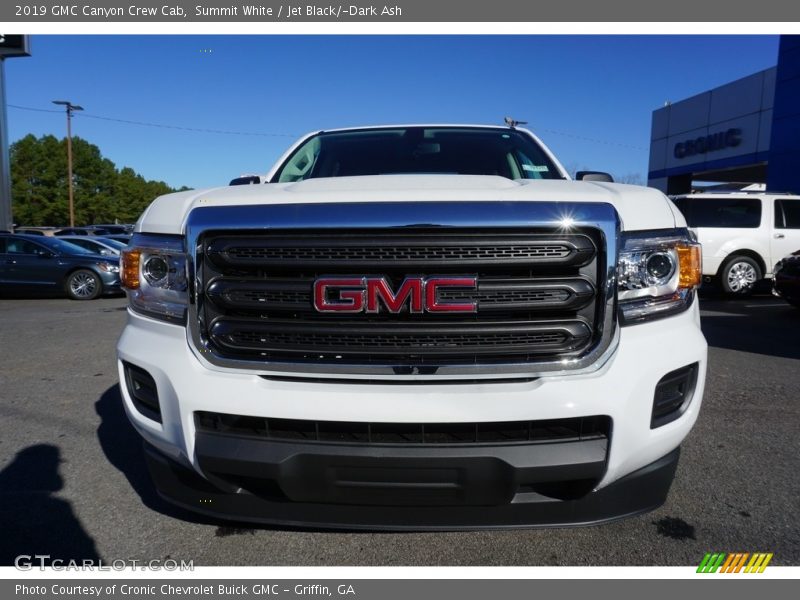 Summit White / Jet Black/­Dark Ash 2019 GMC Canyon Crew Cab