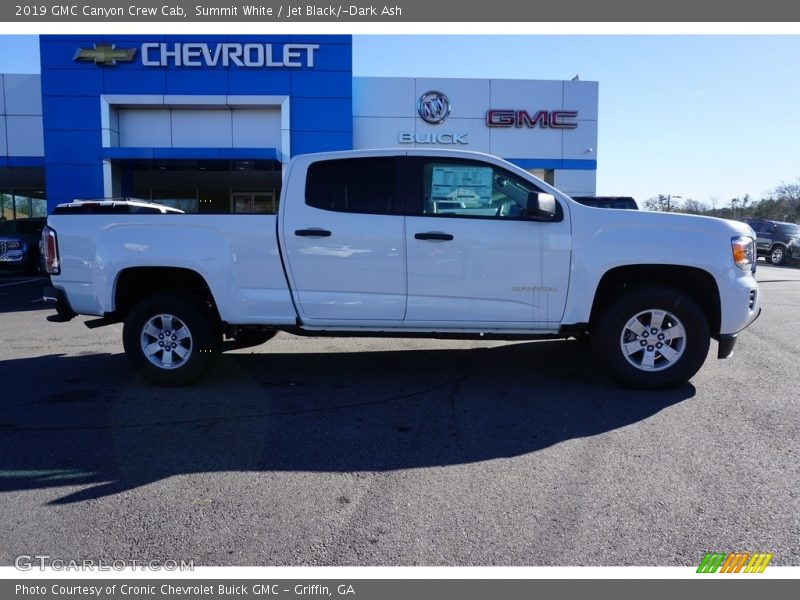 Summit White / Jet Black/­Dark Ash 2019 GMC Canyon Crew Cab