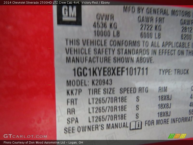 Victory Red / Ebony 2014 Chevrolet Silverado 2500HD LTZ Crew Cab 4x4