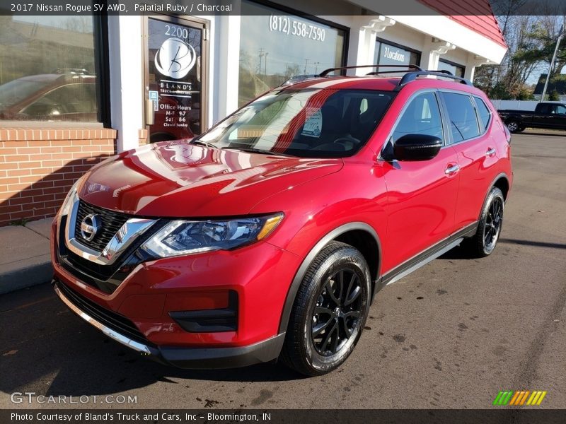 Palatial Ruby / Charcoal 2017 Nissan Rogue SV AWD