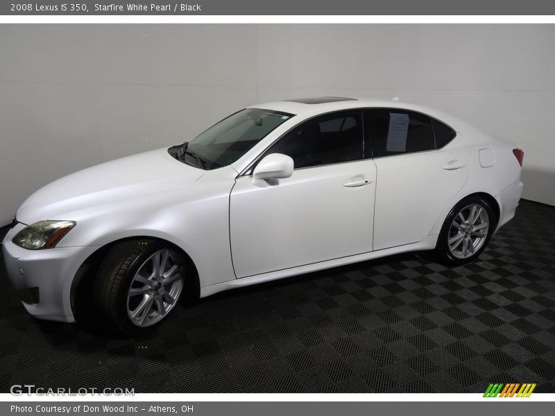 Starfire White Pearl / Black 2008 Lexus IS 350
