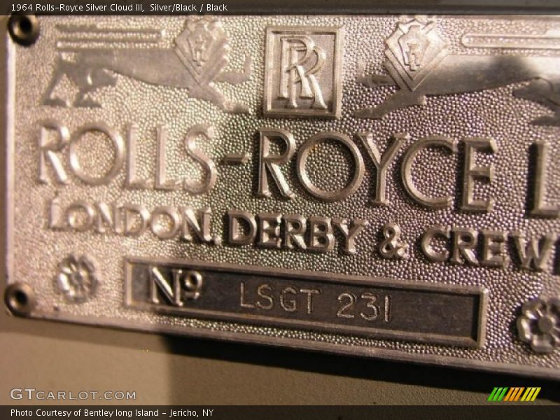 Silver/Black / Black 1964 Rolls-Royce Silver Cloud III