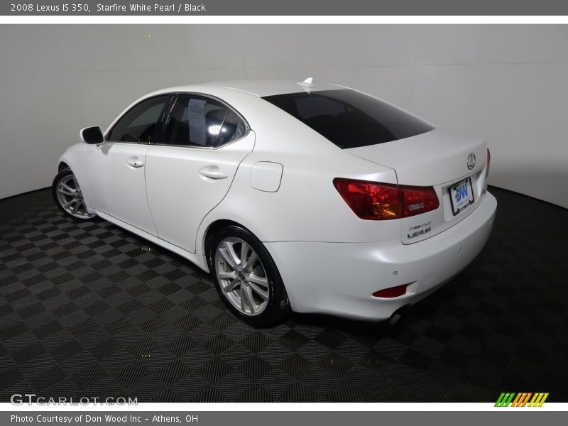Starfire White Pearl / Black 2008 Lexus IS 350