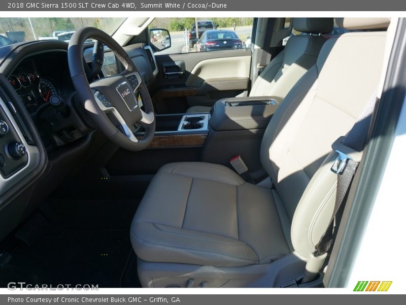 Summit White / Cocoa/­Dune 2018 GMC Sierra 1500 SLT Crew Cab 4WD