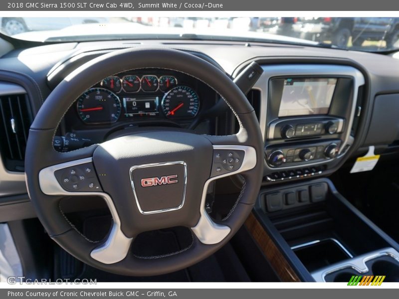 Summit White / Cocoa/­Dune 2018 GMC Sierra 1500 SLT Crew Cab 4WD