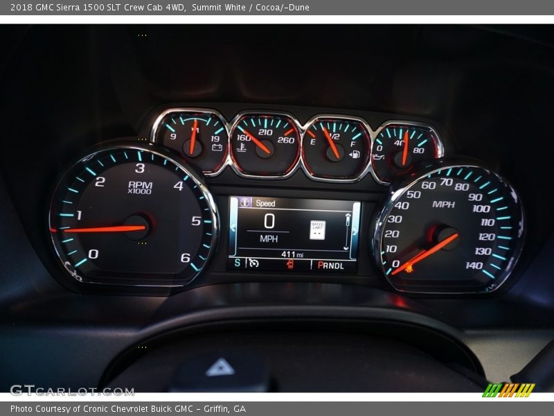 Summit White / Cocoa/­Dune 2018 GMC Sierra 1500 SLT Crew Cab 4WD