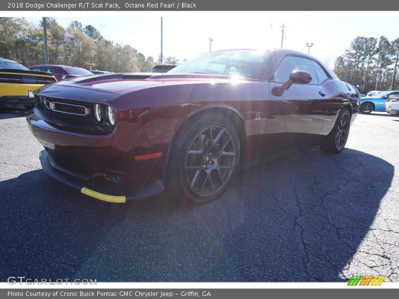 Octane Red Pearl / Black 2018 Dodge Challenger R/T Scat Pack