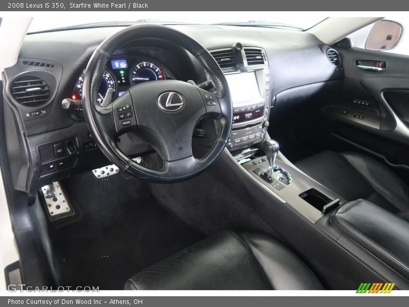Starfire White Pearl / Black 2008 Lexus IS 350