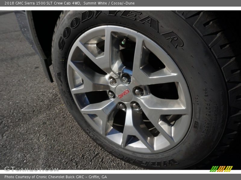 Summit White / Cocoa/­Dune 2018 GMC Sierra 1500 SLT Crew Cab 4WD