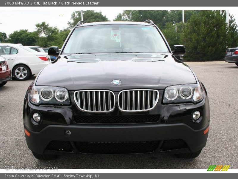 Jet Black / Black Nevada Leather 2008 BMW X3 3.0si