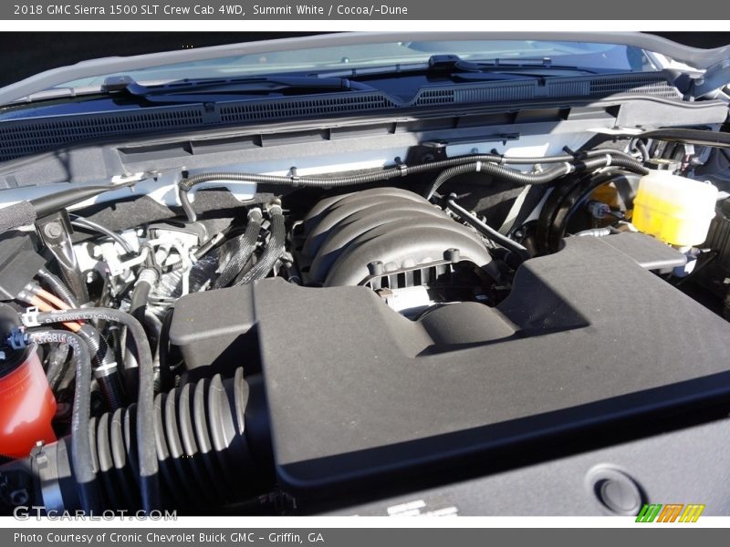 Summit White / Cocoa/­Dune 2018 GMC Sierra 1500 SLT Crew Cab 4WD