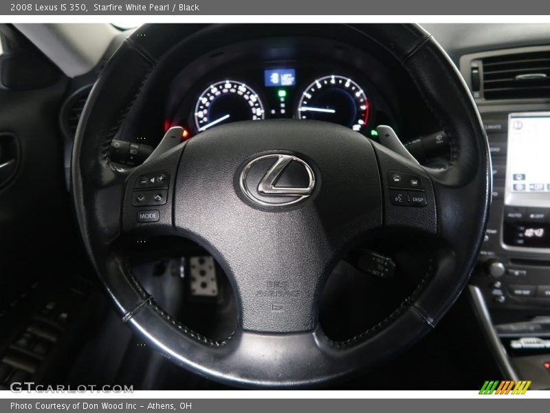 Starfire White Pearl / Black 2008 Lexus IS 350