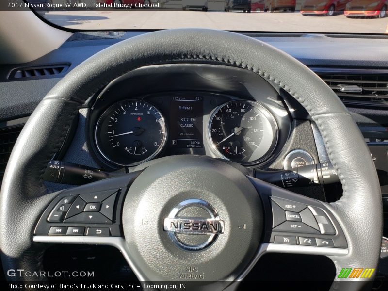 Palatial Ruby / Charcoal 2017 Nissan Rogue SV AWD