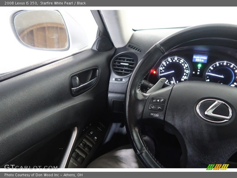 Starfire White Pearl / Black 2008 Lexus IS 350