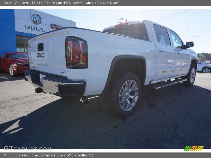 Summit White / Cocoa/­Dune 2018 GMC Sierra 1500 SLT Crew Cab 4WD