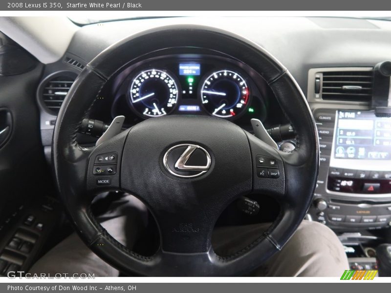 Starfire White Pearl / Black 2008 Lexus IS 350