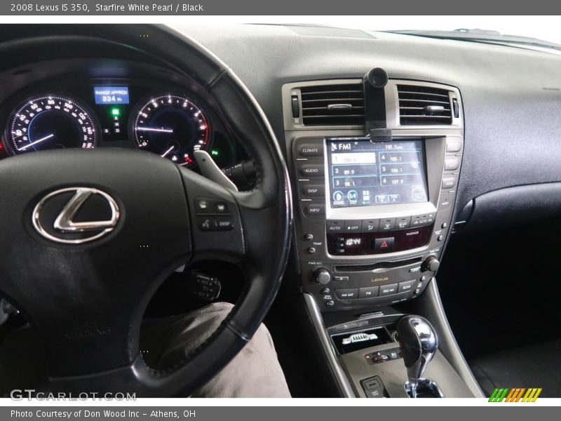Starfire White Pearl / Black 2008 Lexus IS 350