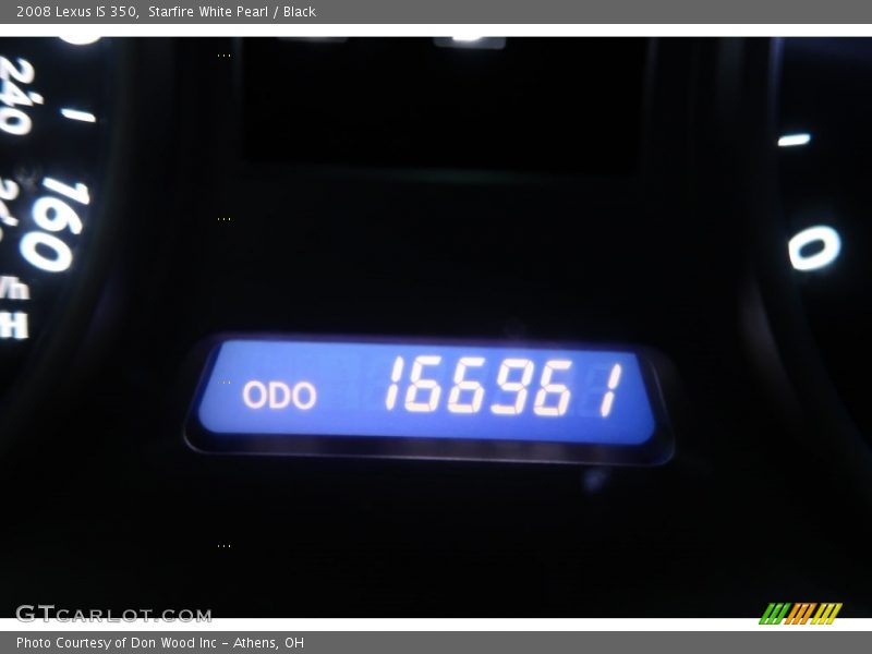 Starfire White Pearl / Black 2008 Lexus IS 350