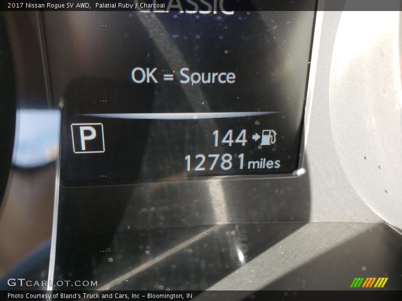 Palatial Ruby / Charcoal 2017 Nissan Rogue SV AWD