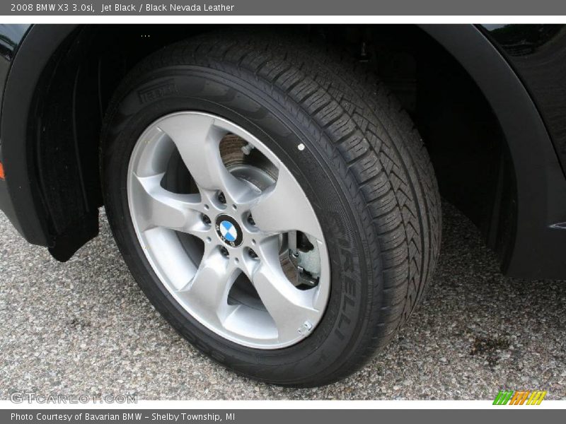 Jet Black / Black Nevada Leather 2008 BMW X3 3.0si