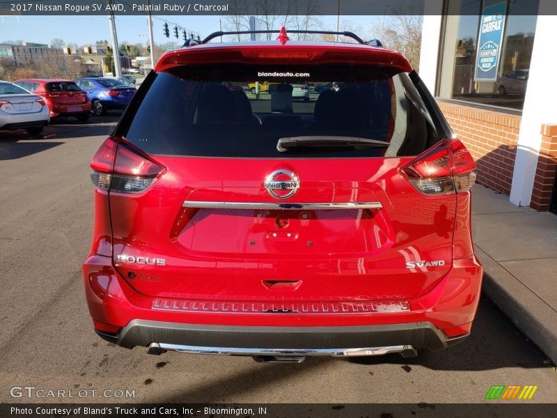 Palatial Ruby / Charcoal 2017 Nissan Rogue SV AWD