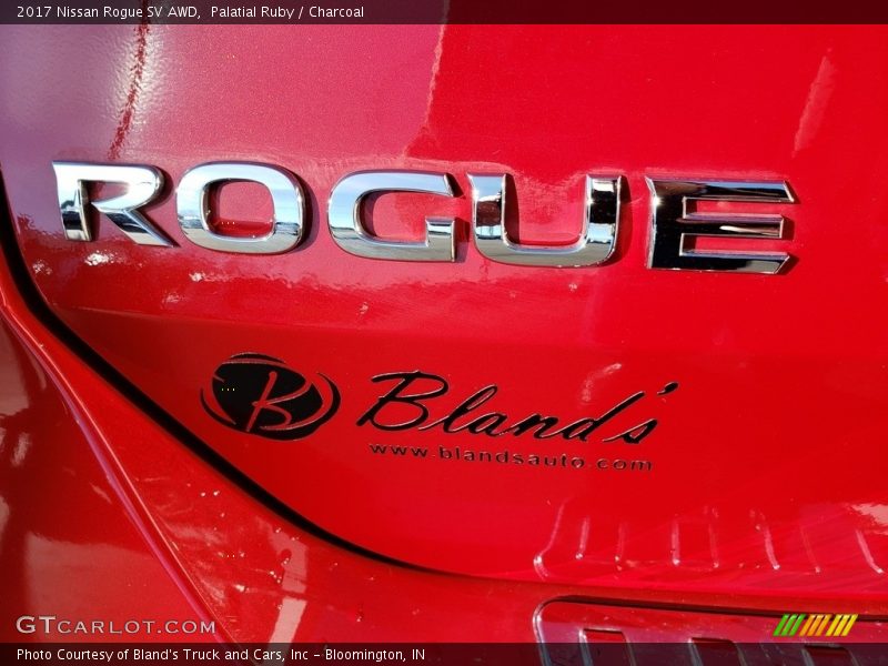 Palatial Ruby / Charcoal 2017 Nissan Rogue SV AWD
