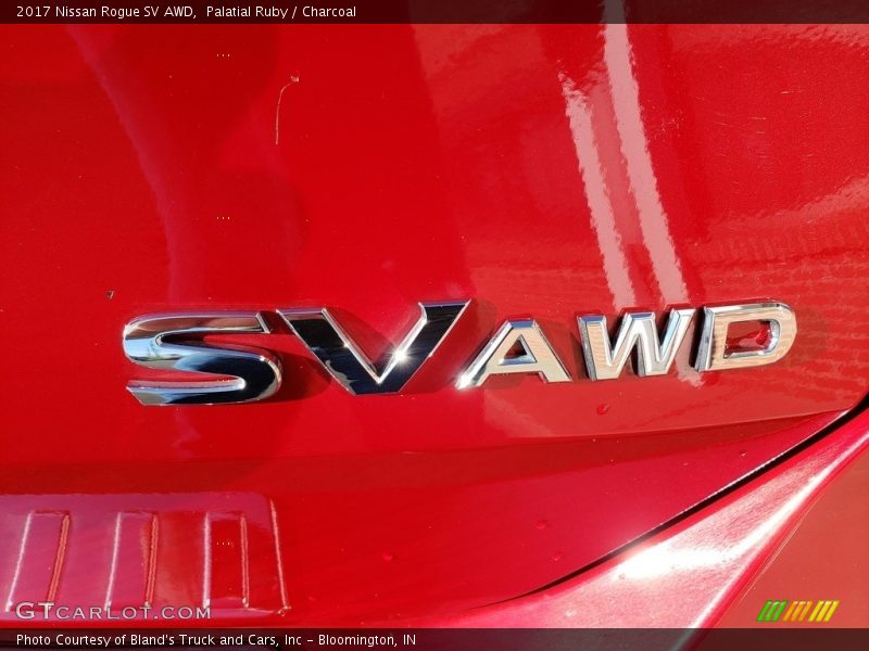 Palatial Ruby / Charcoal 2017 Nissan Rogue SV AWD