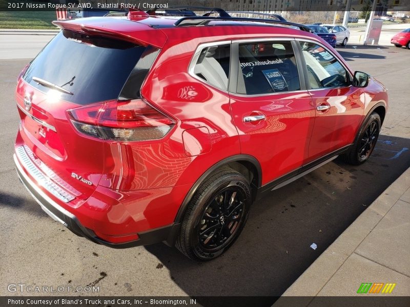 Palatial Ruby / Charcoal 2017 Nissan Rogue SV AWD