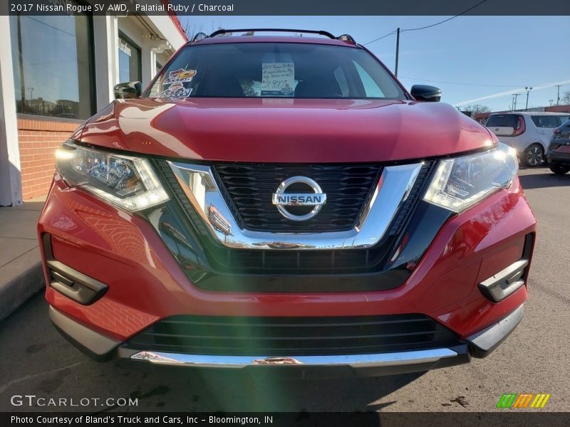 Palatial Ruby / Charcoal 2017 Nissan Rogue SV AWD
