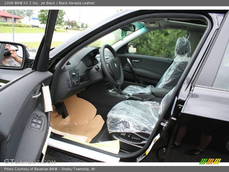 Jet Black / Black Nevada Leather 2008 BMW X3 3.0si
