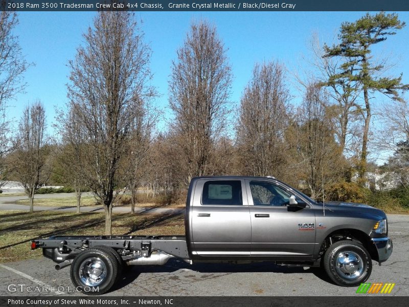 Granite Crystal Metallic / Black/Diesel Gray 2018 Ram 3500 Tradesman Crew Cab 4x4 Chassis