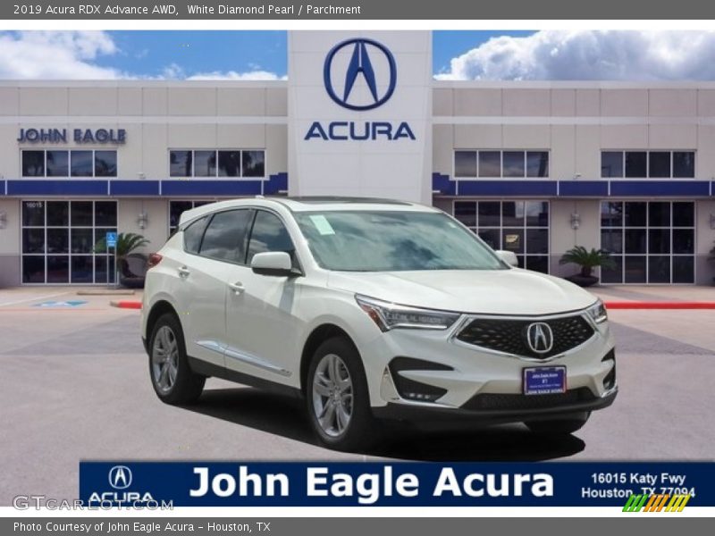 White Diamond Pearl / Parchment 2019 Acura RDX Advance AWD