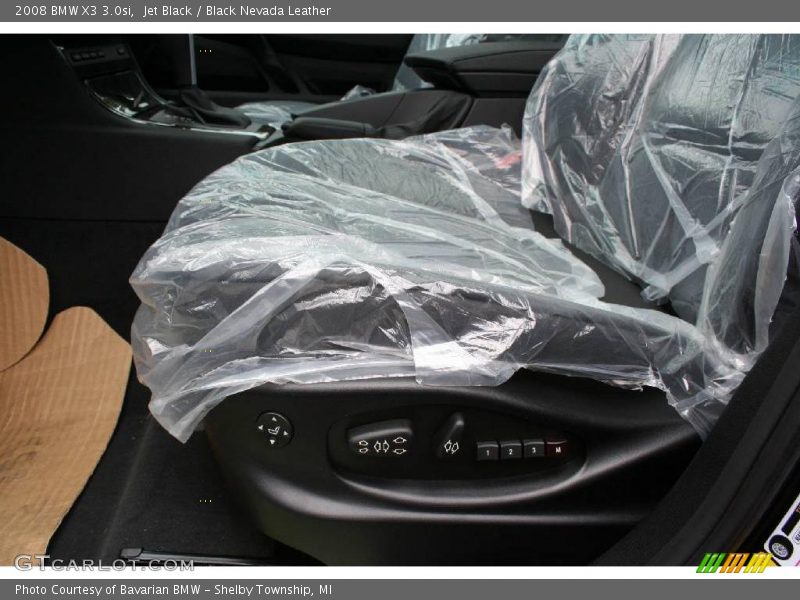 Jet Black / Black Nevada Leather 2008 BMW X3 3.0si