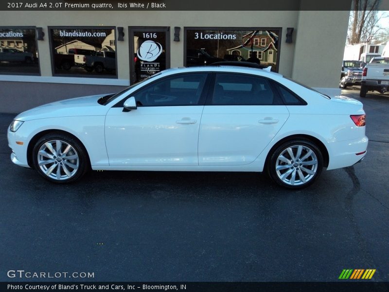 Ibis White / Black 2017 Audi A4 2.0T Premium quattro