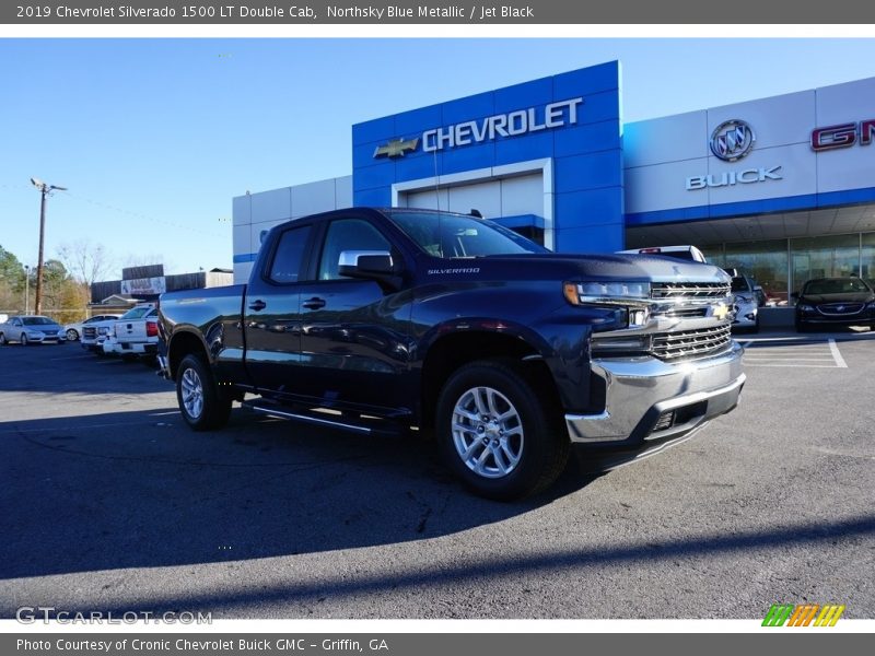 Northsky Blue Metallic / Jet Black 2019 Chevrolet Silverado 1500 LT Double Cab