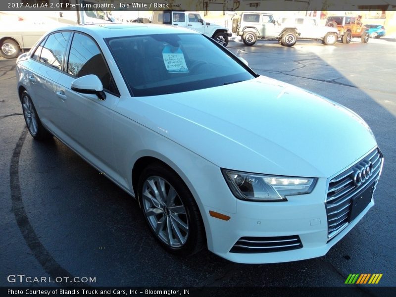 Ibis White / Black 2017 Audi A4 2.0T Premium quattro