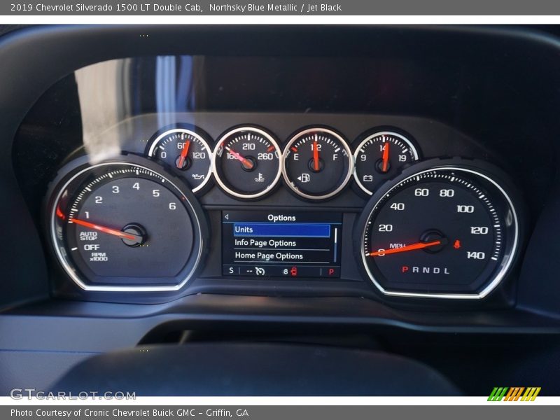 Northsky Blue Metallic / Jet Black 2019 Chevrolet Silverado 1500 LT Double Cab