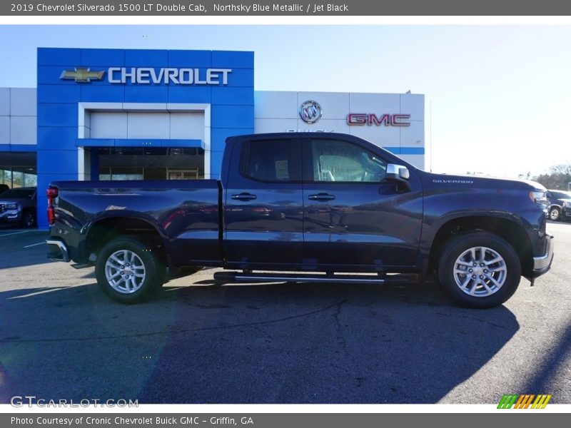 Northsky Blue Metallic / Jet Black 2019 Chevrolet Silverado 1500 LT Double Cab